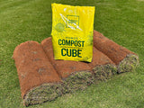 use 1 compost Mini Cube for 4 rolls of sod
