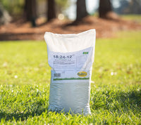 our 18-25-12 is our starter fertilizer for new Tall Fescue, Bermuda, and Centipede lawns