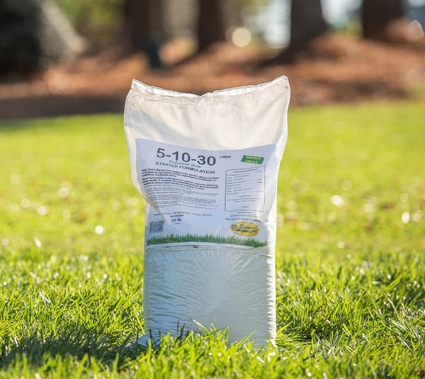 our 5-10-30 fertilizer is perfect for establishing new lawns or for fertilizing Centipede lawns since it's low in Nitrogen